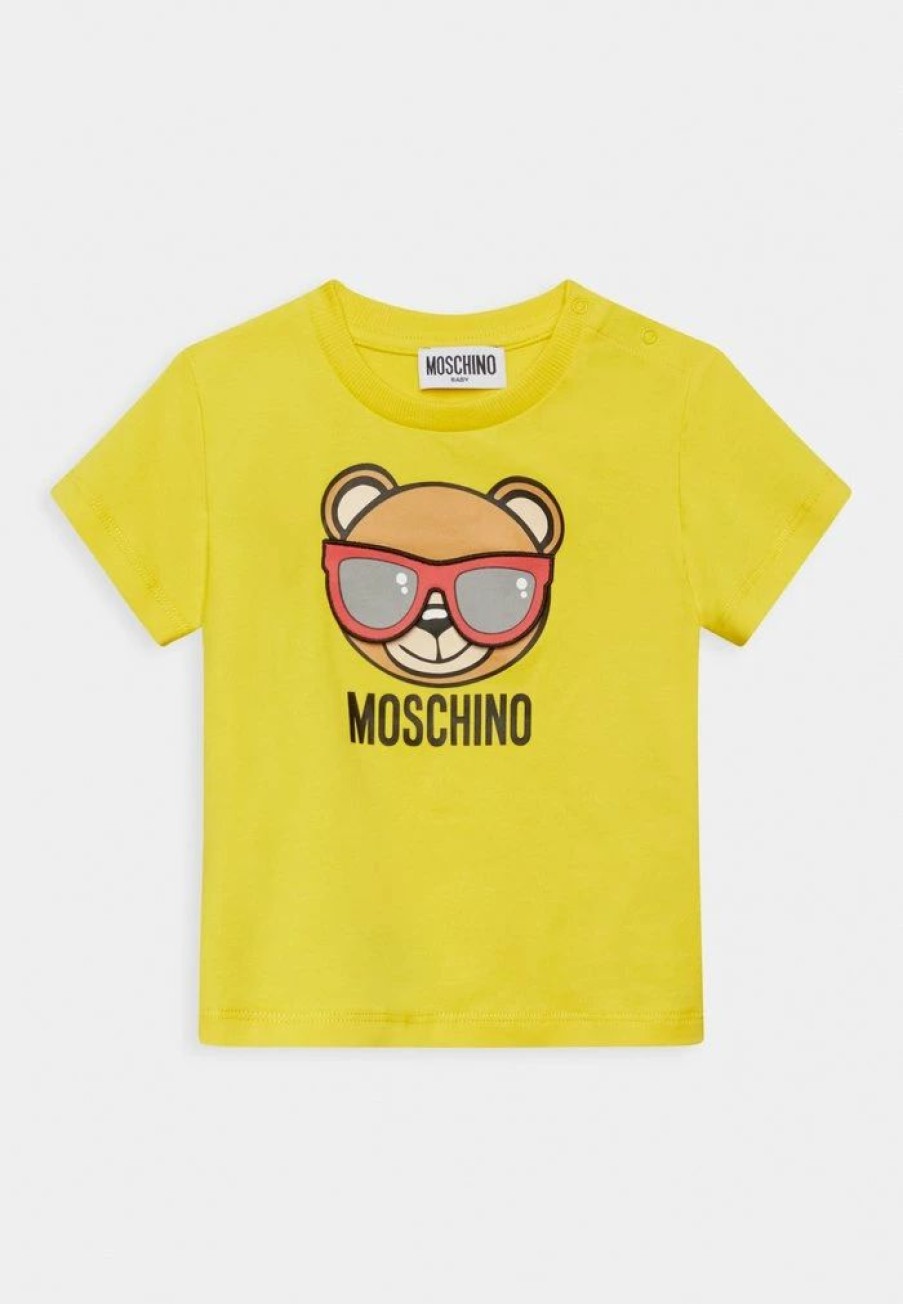 * | Moschino Addition Unisex Print T-Shirt Curry