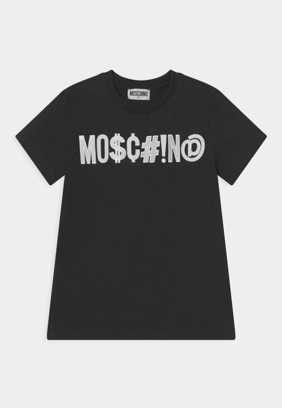 * | Moschino Print T-Shirt Black