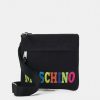 * | Moschino Logo Unisex Across Body Bag Black