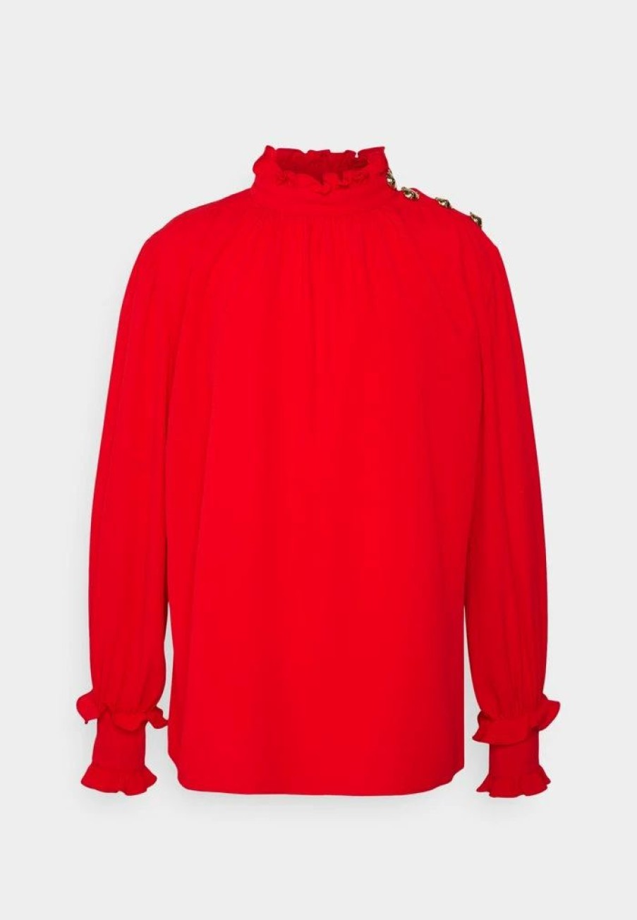 * | Moschino Teddy Buttons Blouse Red