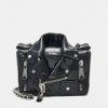 * | Moschino Biker Bag Shoulder Bag Across Body Bag Black