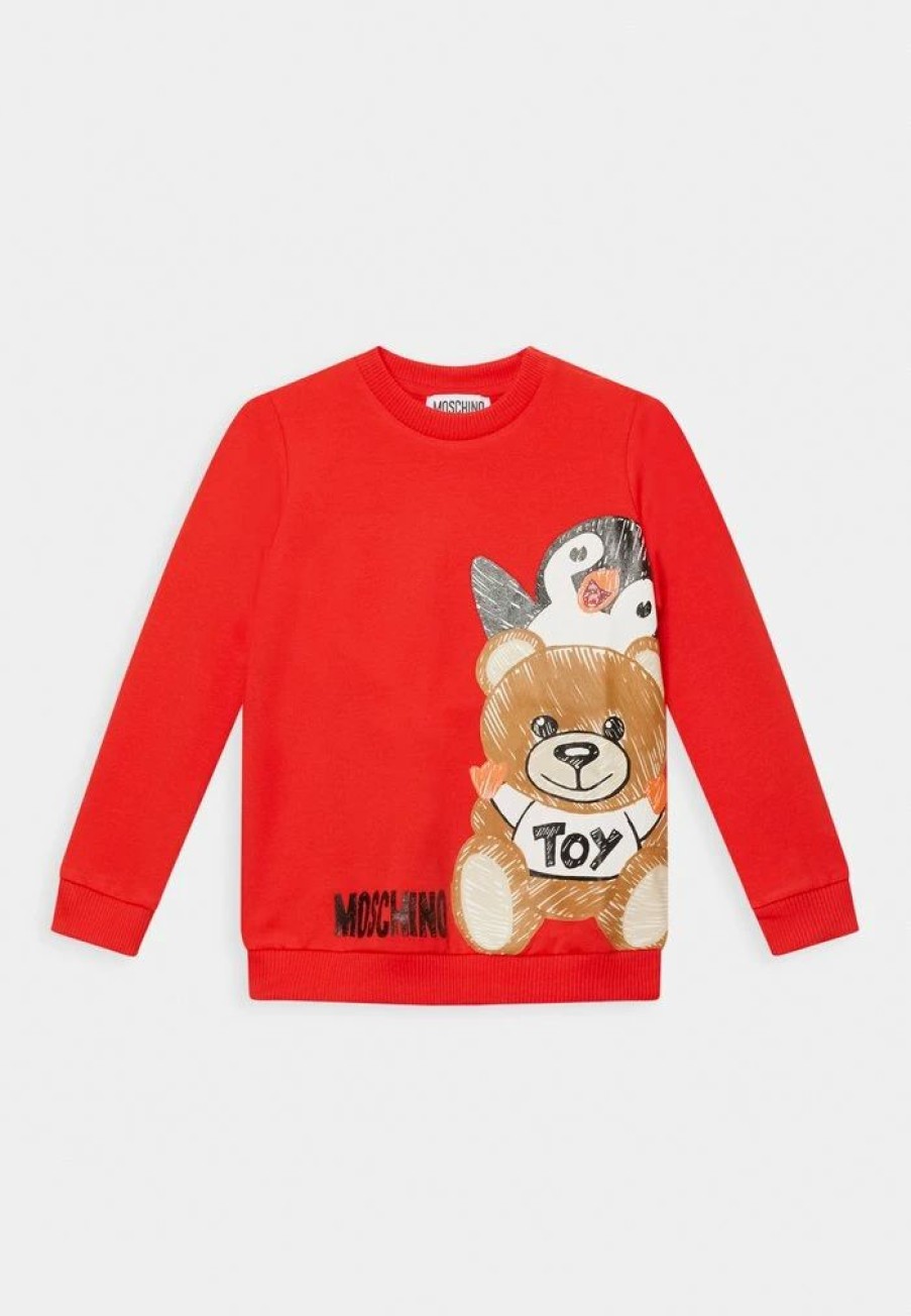 * | Moschino Unisex Sweatshirt Poppy Red