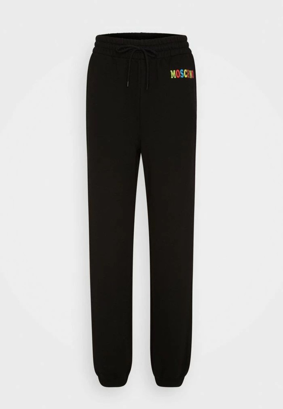 * | Moschino Logo Tracksuit Bottoms Black