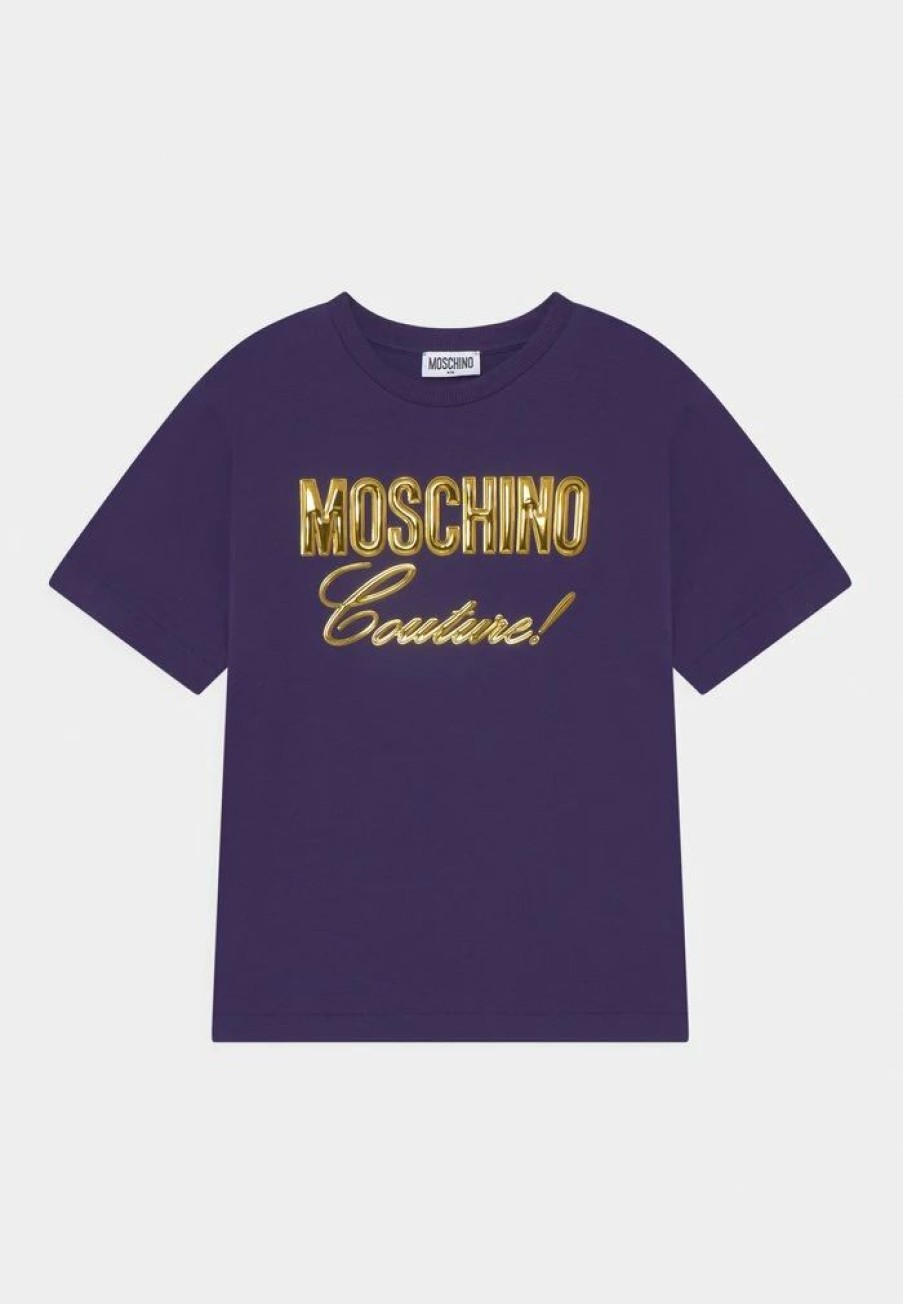 * | Moschino Maxi Print T-Shirt Blue