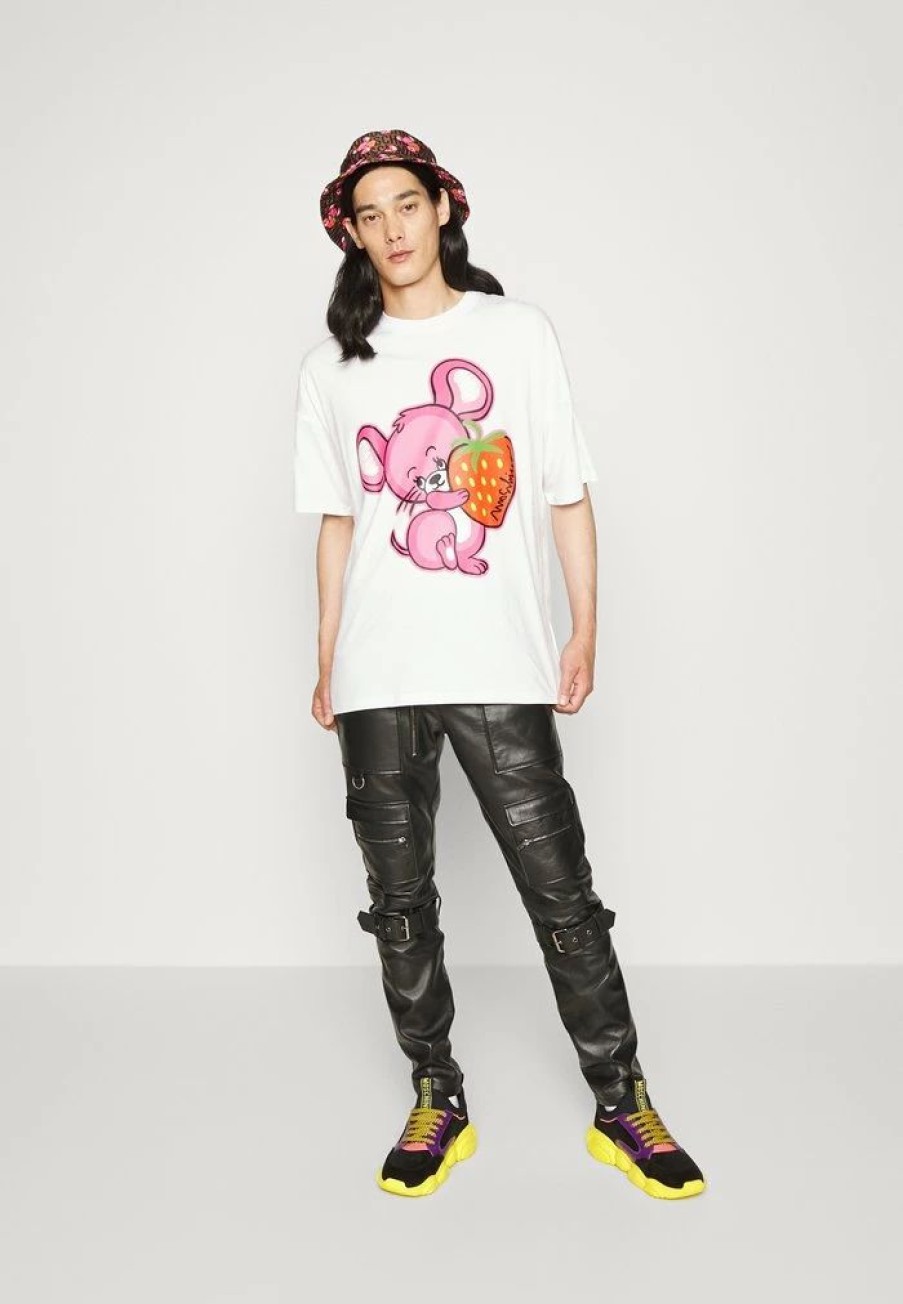 * | Moschino Print T-Shirt Fantasy White