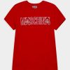 * | Moschino Unisex Print T-Shirt Poppy Red