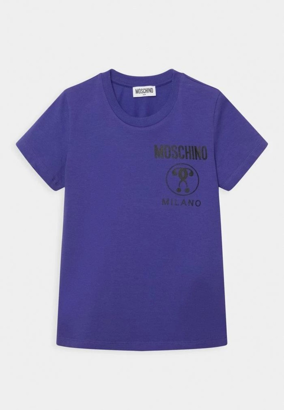 * | Moschino Addition Unisex Print T-Shirt Ultra Violet