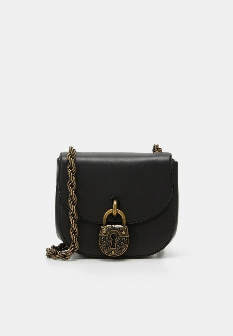 * | Moschino Padlock Group Shoulder Across Body Bag Fantasy Black