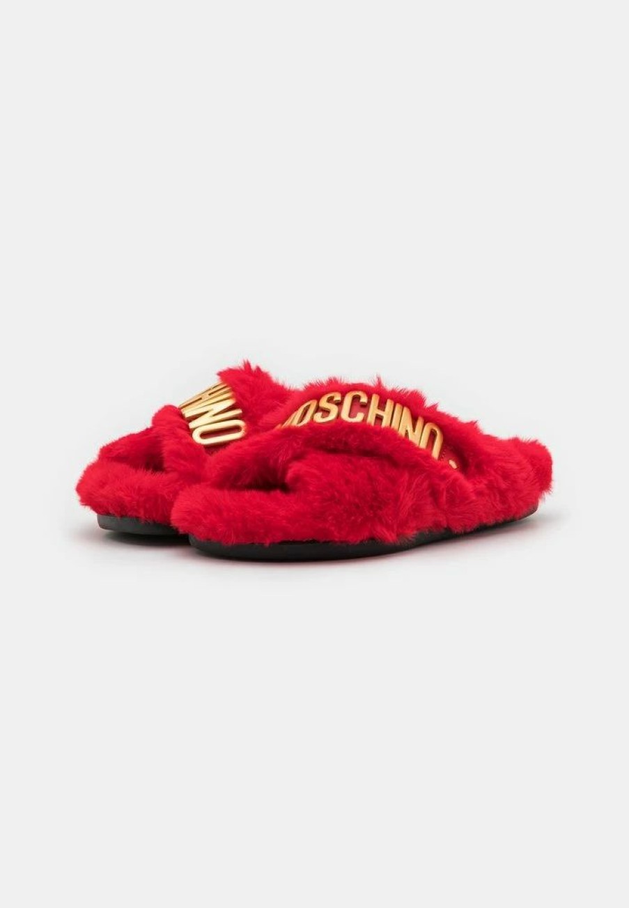 * | Moschino Slippers Red