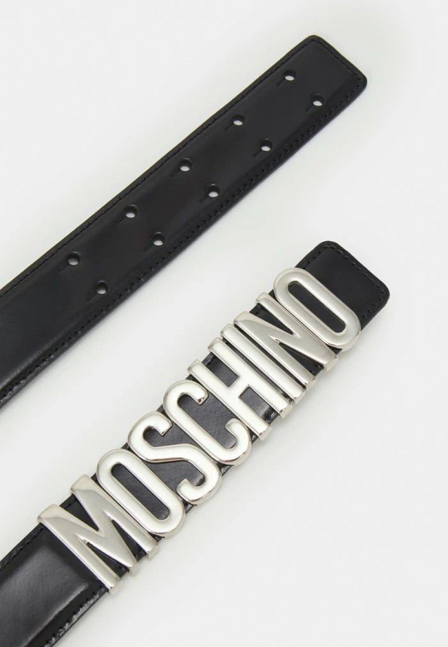 * | Moschino Unisex Belt Fantasy Print Black