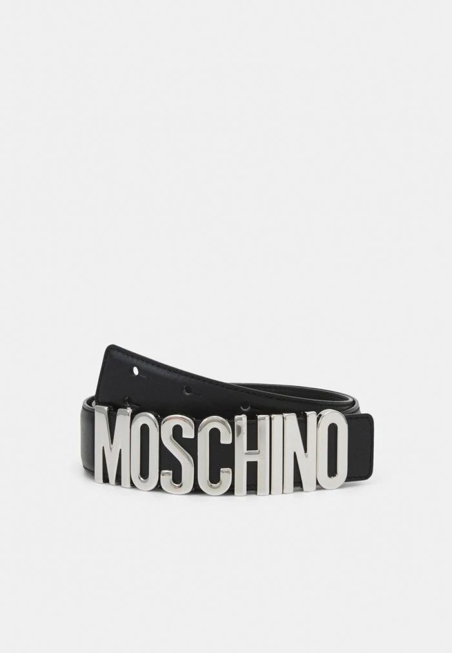 * | Moschino Unisex Belt Black