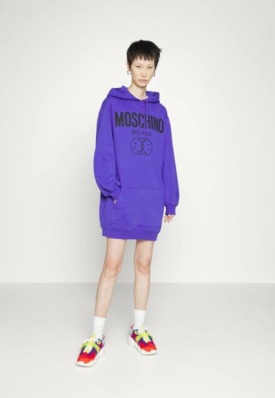 * | Moschino Double Smile Day Dress Fantasy Blue