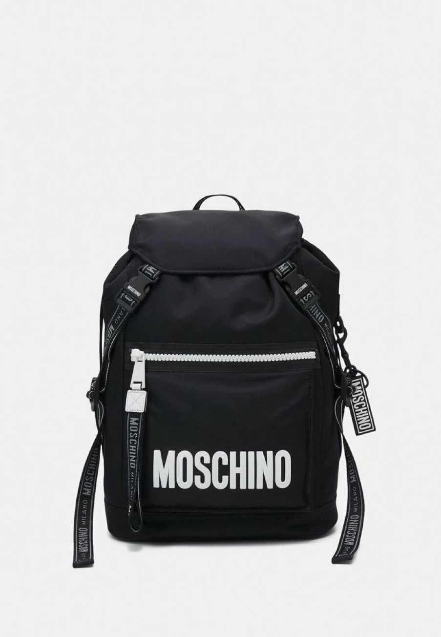 * | Moschino Recycle Unisex Rucksack Black/White