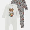 * | Moschino Babygrow Gift 2 Pack Unisex Sleep Suit Cloud