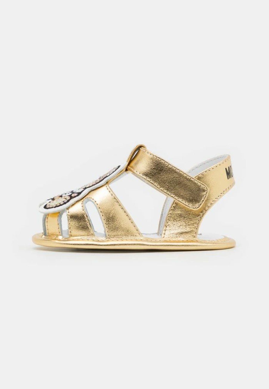 * | Moschino Unisex First Shoes Gold