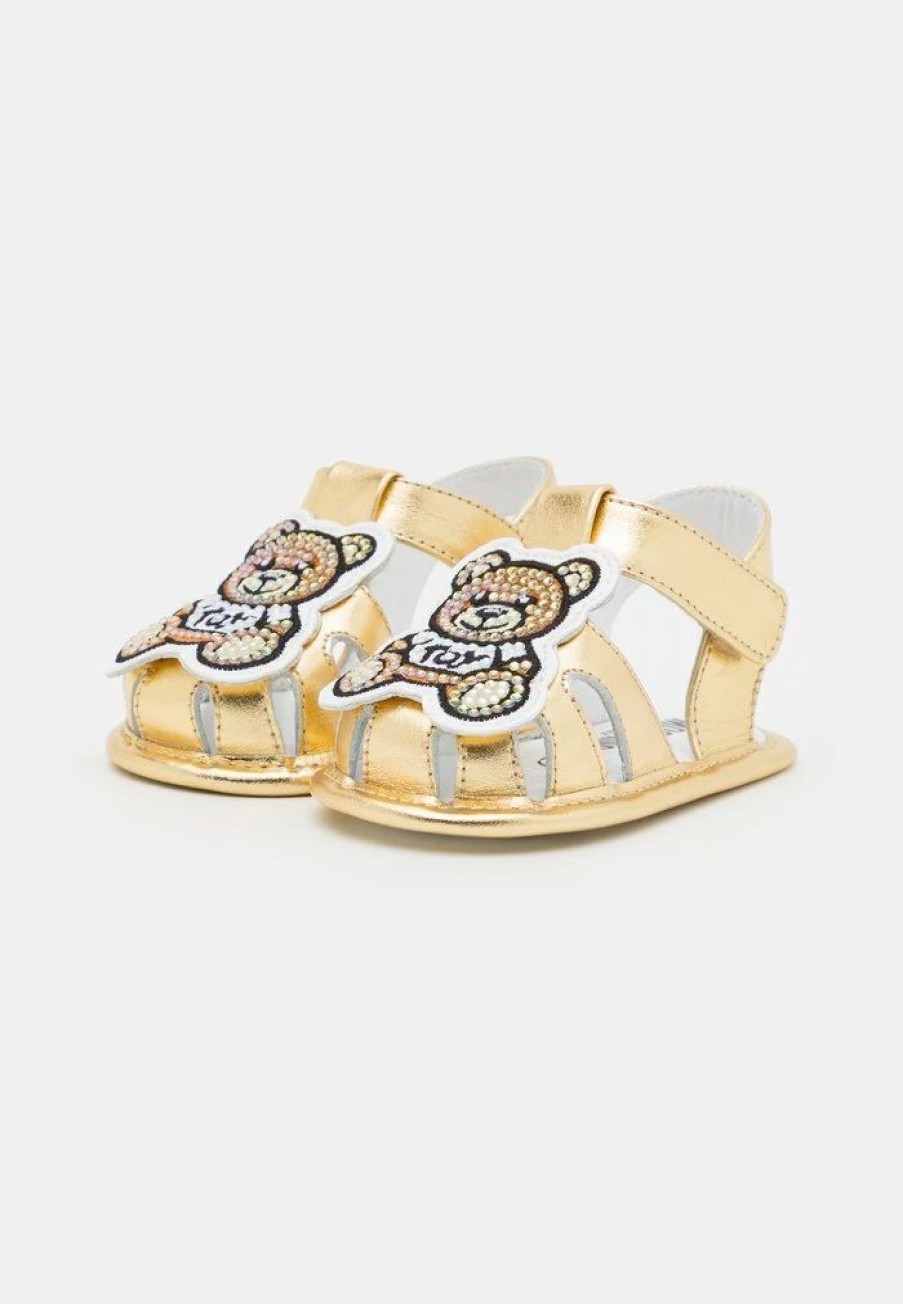 * | Moschino Unisex First Shoes Gold