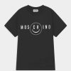 * | Moschino Maxi Unisex Print T-Shirt Black