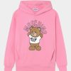 * | Moschino Hooded Addition Unisex Sweatshirt Sweet Pink