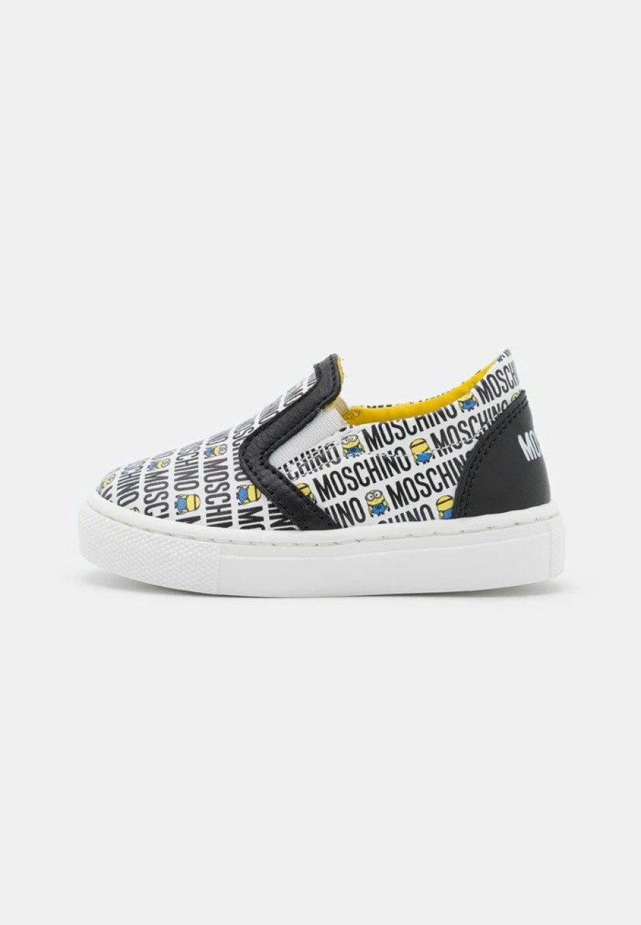 * | Moschino Minions Unisex Trainers White/Black