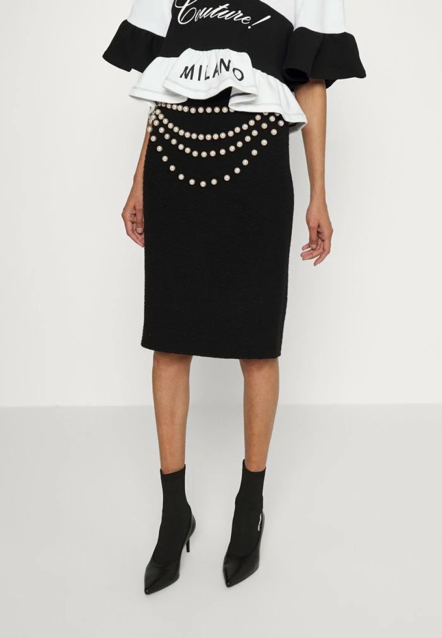 * | Moschino Skirt Pencil Skirt Fantasy Black