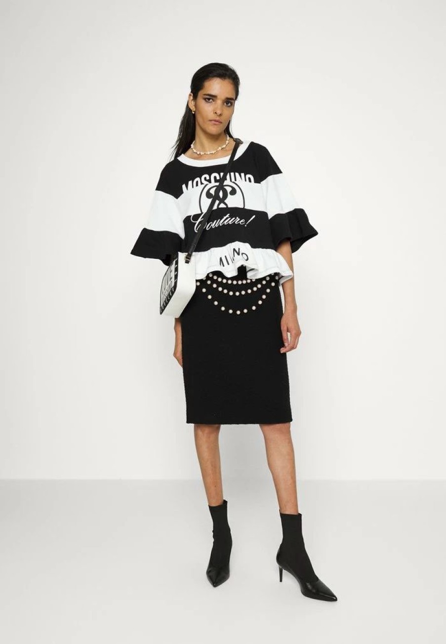 * | Moschino Skirt Pencil Skirt Fantasy Black