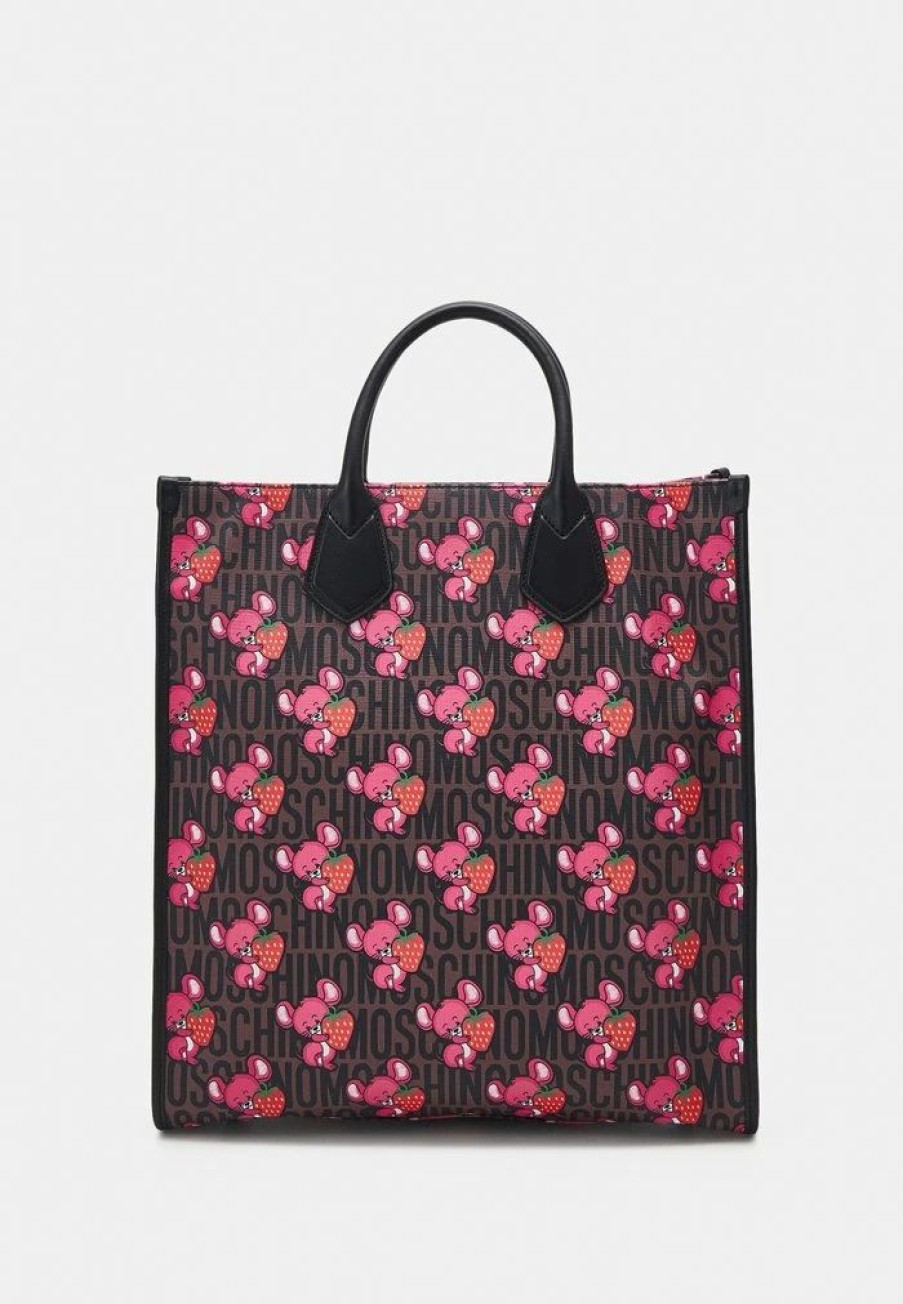 * | Moschino Illustrated Animals Unisex Tote Bag Multi-Coloured