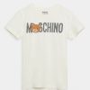 * | Moschino Unisex Print T-Shirt White