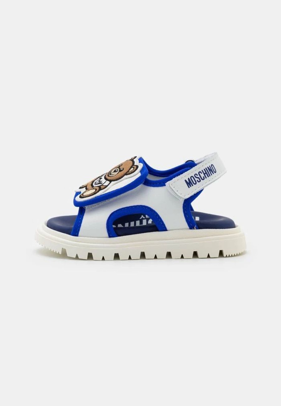 * | Moschino Unisex Sandals White/Indigo