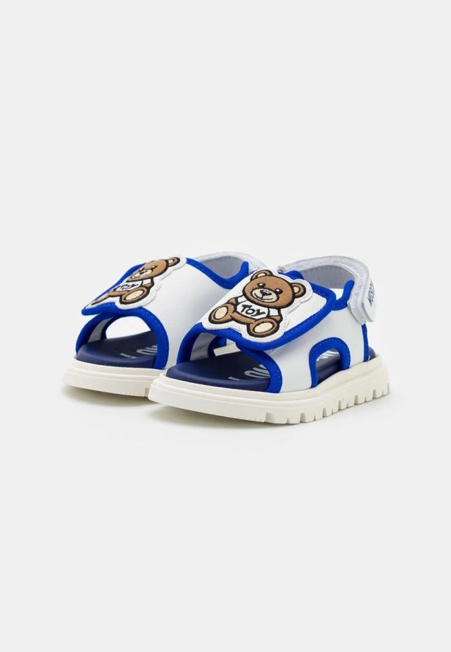 * | Moschino Unisex Sandals White/Indigo