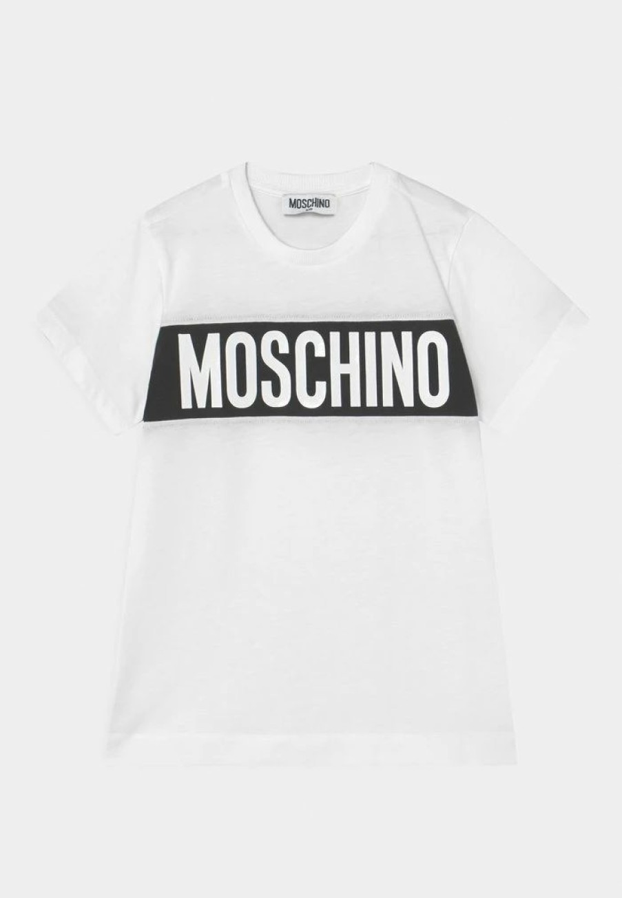 * | Moschino Addition Unisex Print T-Shirt Optical White