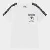 * | Moschino Unisex Print T-Shirt Optical White