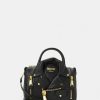 * | Moschino Biker Bag Shoulder Bag Handbag Fantasy Print Black