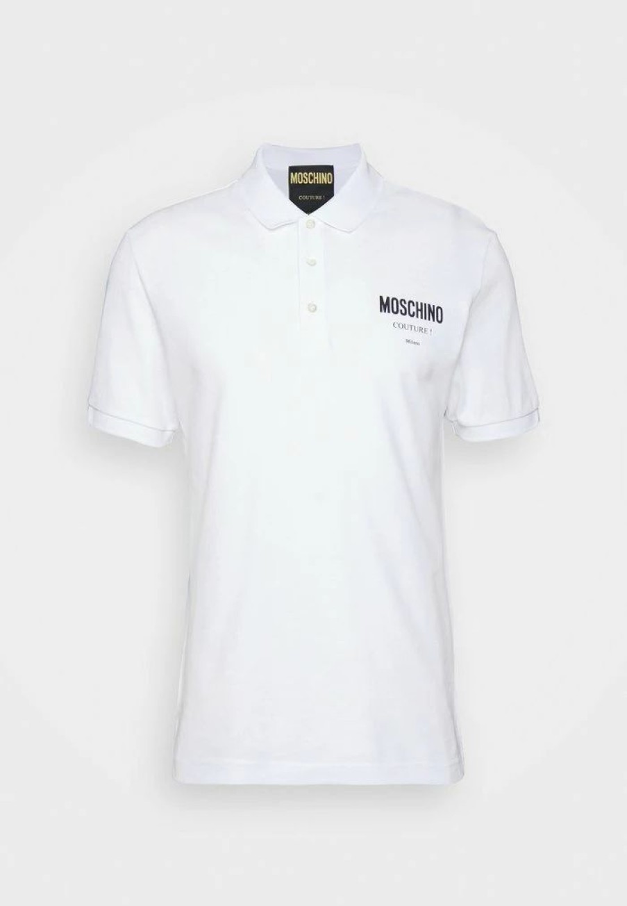 * | Moschino Upper Body Garment Polo Shirt White