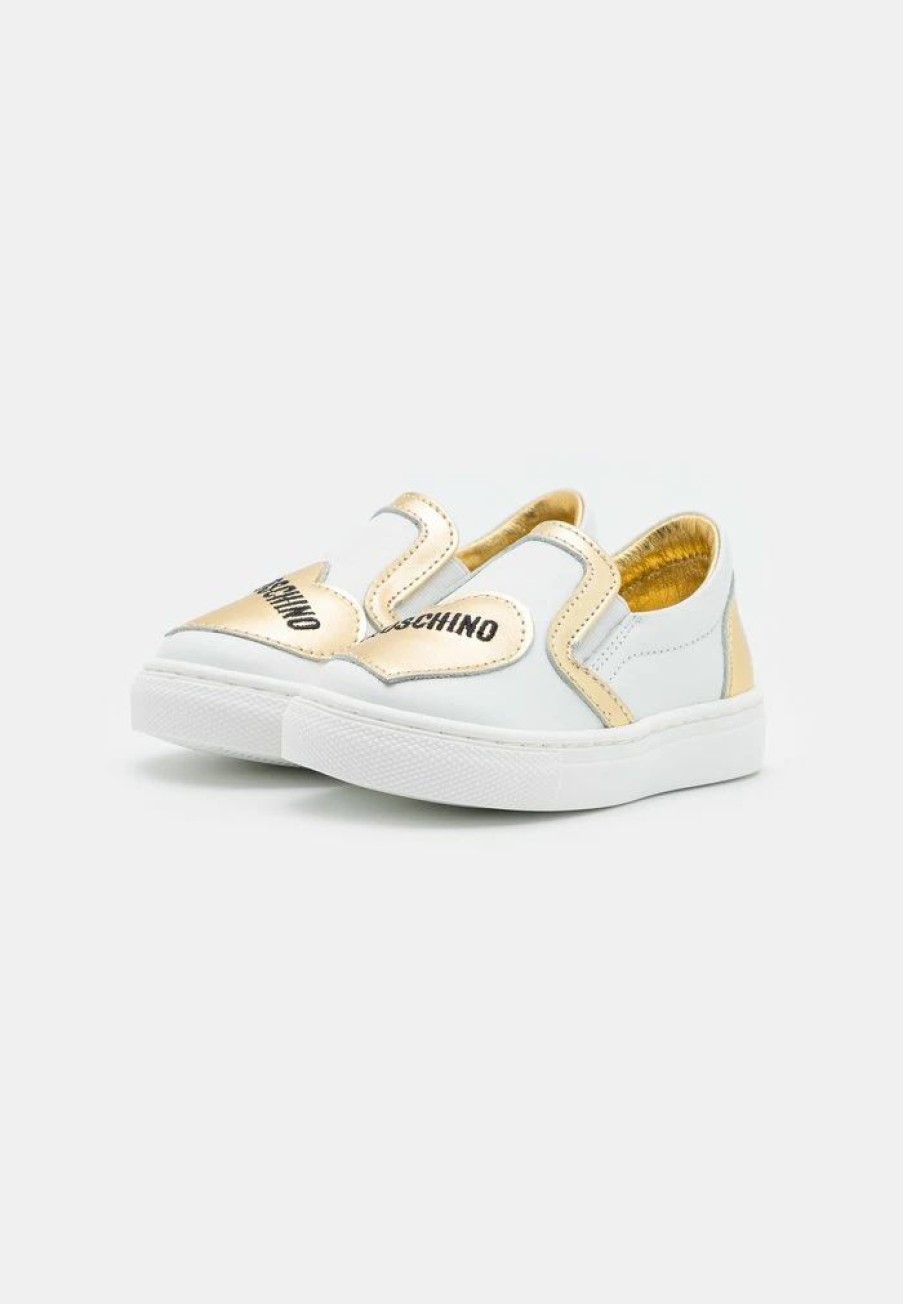 * | Moschino Slip-Ons White/Gold