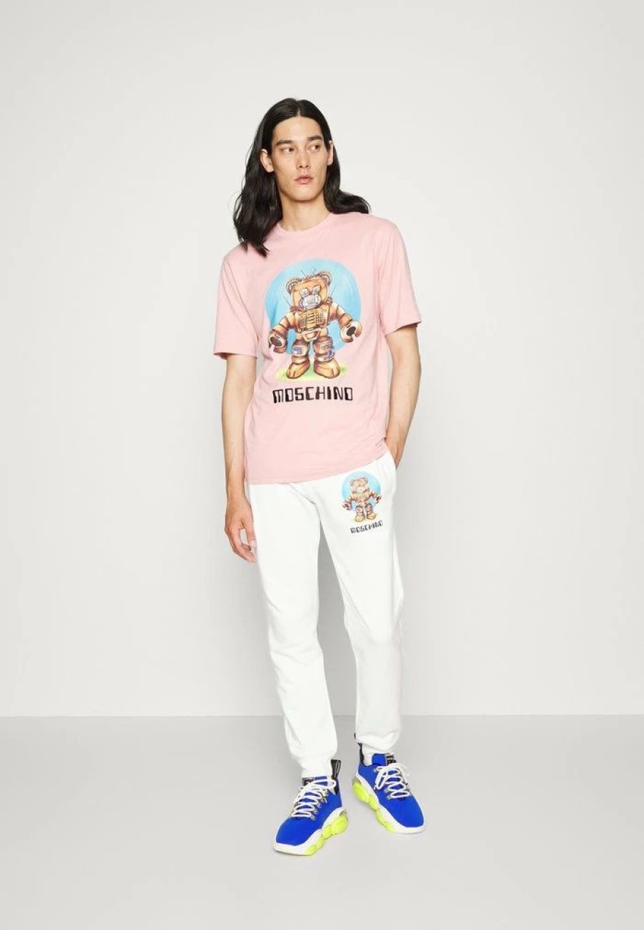 * | Moschino Print T-Shirt Fantasy Pink