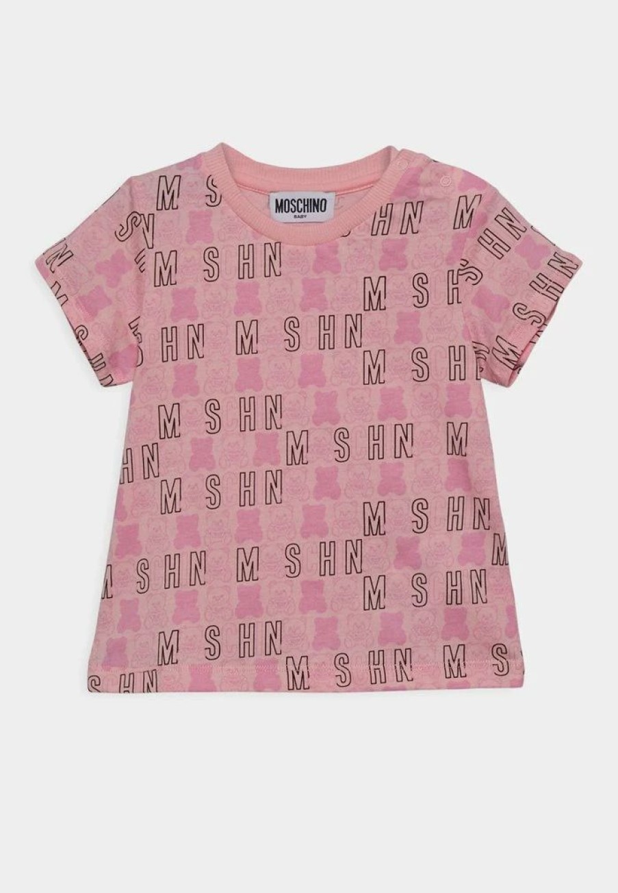 * | Moschino Unisex Print T-Shirt Sugar Toy Logo