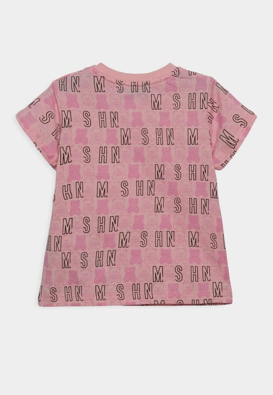 * | Moschino Unisex Print T-Shirt Sugar Toy Logo