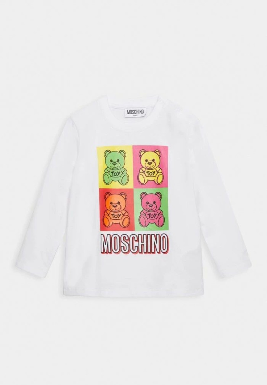 * | Moschino Unisex Long Sleeved Top Optical White