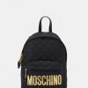 * | Moschino Quilted Logo Back Pack Rucksack Fantasy Black