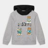 * | Moschino Hooded Addition Unisex Sweatshirt Melange Grey