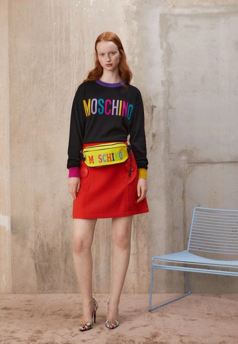 * | Moschino Color Block Jumper Black