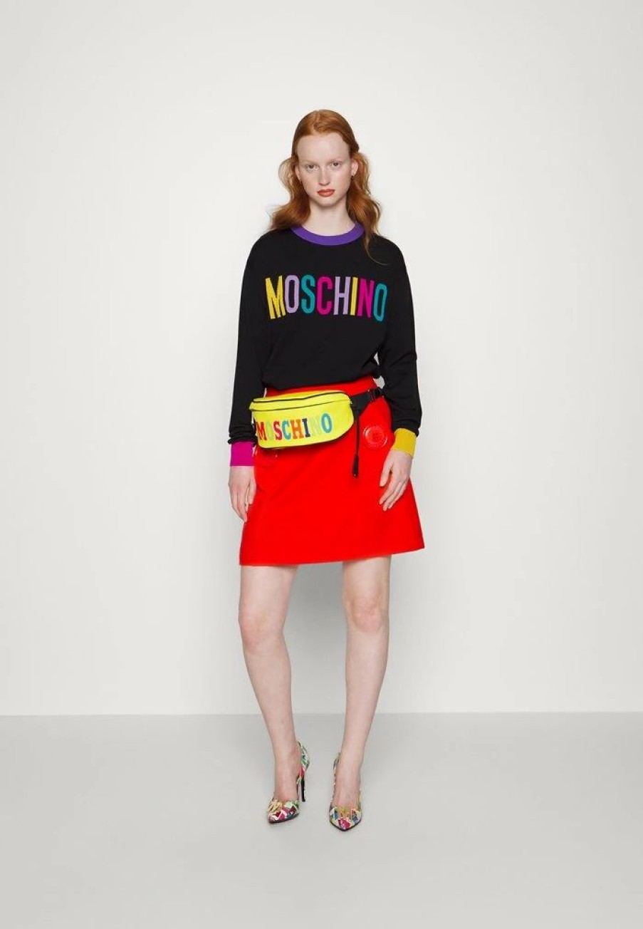 * | Moschino Color Block Jumper Black