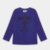 * | Moschino Addition Unisex Long Sleeved Top Ultra Violet