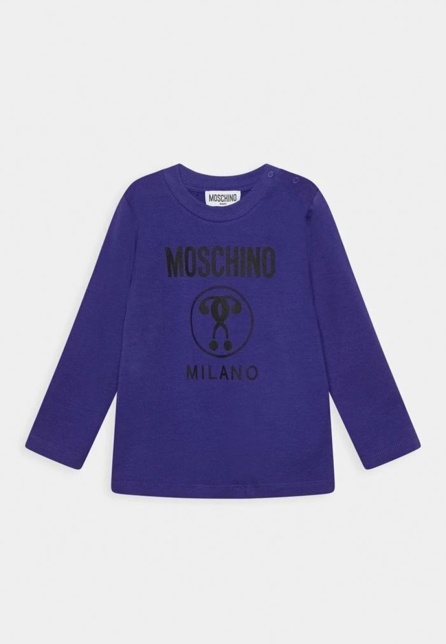 * | Moschino Addition Unisex Long Sleeved Top Ultra Violet