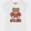 * | Moschino Unisex Print T-Shirt Optical White