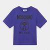 * | Moschino Maxi Tee Unisex Print T-Shirt Ultra Violet