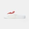 * | Moschino Mules White/Red/White