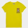 * | Moschino Unisex Print T-Shirt Curry