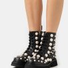 * | Moschino Platform Ankle Boots Nero