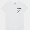 * | Moschino Addition Unisex Print T-Shirt Optical White